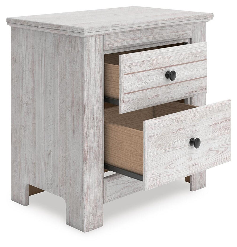 Makidern Whitewash Nightstand - PCB1171-92