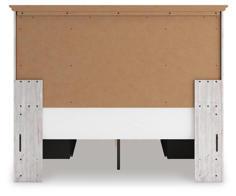 Makidern Whitewash Queen Panel Storage Bed - PCB1171B7