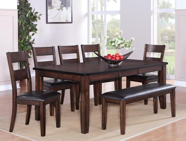Maldives Dark Brown Extendable Dining Set - DMV FurnitureDining Room Set
