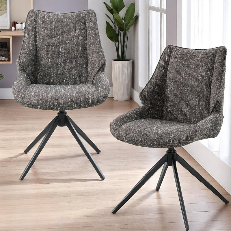 Malika Side Chair w/Swivel (Set-2) - DN03596