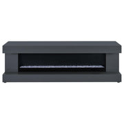 Mallory TV Stand Fireplace Console Bluetooth Speaker Grey High Gloss - 701823