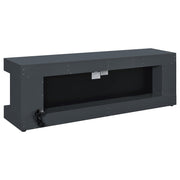 Mallory TV Stand Fireplace Console Bluetooth Speaker Grey High Gloss - 701823