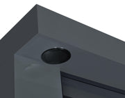Mallory TV Stand Fireplace Console Bluetooth Speaker Grey High Gloss - 701823