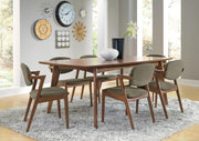 Malone 7-piece Rectangular Dining Table Set Dark Walnut - 105351-S7