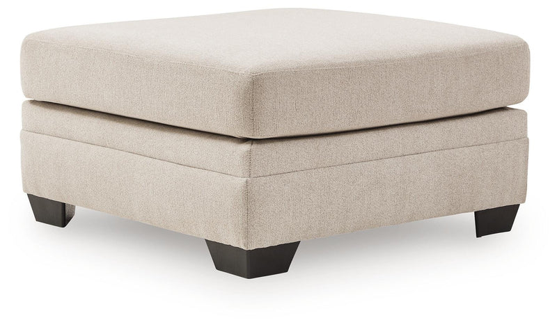 Mandi Point Marble Oversized Accent Ottoman - 6260608