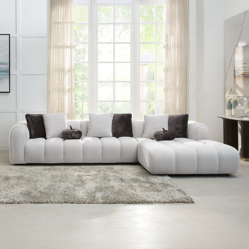 Manilla Sectional Sofa w/8 Pillows - LV04320