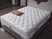 Manolya Storage Bed With Headboard Grey - King in Grey - 110-MAN-BBFFUME-200-SB