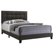 Mapes Upholstered Eastern King Panel Bed Charcoal - 305746KE