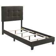 Mapes Upholstered Twin Panel Bed Charcoal - 305746T
