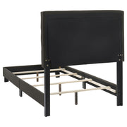 Mapes Upholstered Twin Panel Bed Charcoal - 305746T