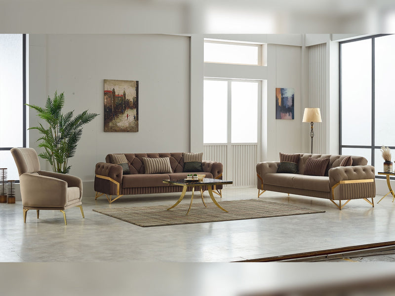 Marbella Chair in Brown - 200-SIM-MAR-VELVET406-B