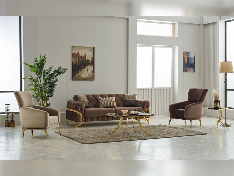 Marbella Chair in Brown - 200-SIM-MAR-VELVET406-B