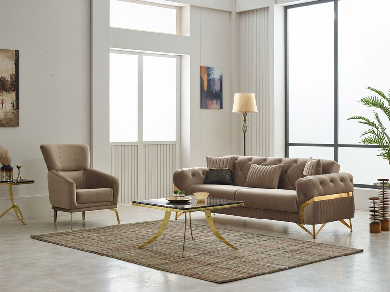 Marbella Chair in Brown - 200-SIM-MAR-VELVET406-B
