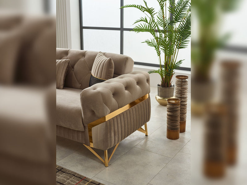 Marbella Chair in Brown - 200-SIM-MAR-VELVET406-B