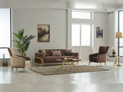 Marbella Convertible Loveseat in Brown - 200-SIM-MAR-VELVET406-2