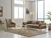 Marbella Convertible Loveseat in Brown - 200-SIM-MAR-VELVET406-2