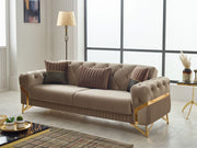 Marbella Convertible Sofa in Beige - 200-SIM-MAR-VELVET260-3
