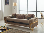 Marbella Convertible Sofa in Beige - 200-SIM-MAR-VELVET260-3