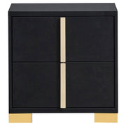 Marceline 2-drawer Nightstand Black - 222832