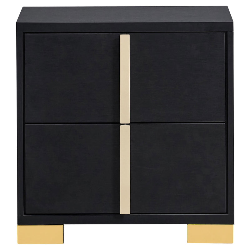 Marceline 2-drawer Nightstand Black - 222832