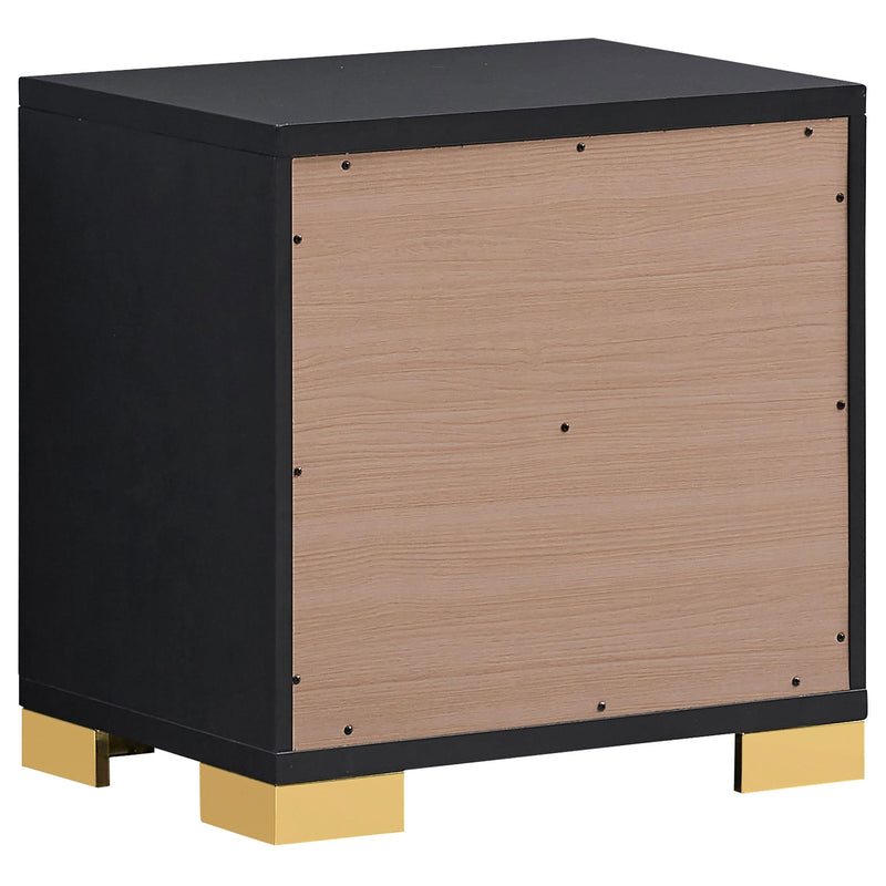Marceline 2-drawer Nightstand Black - 222832