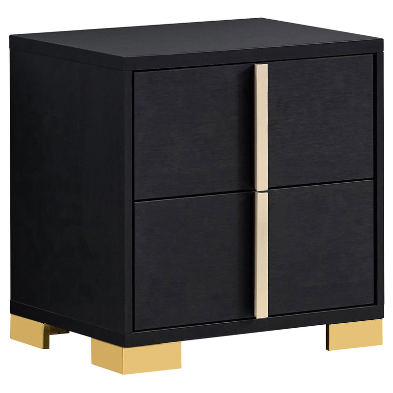 Marceline 4-piece Eastern King Bedroom Set Black - 222831KE-S4