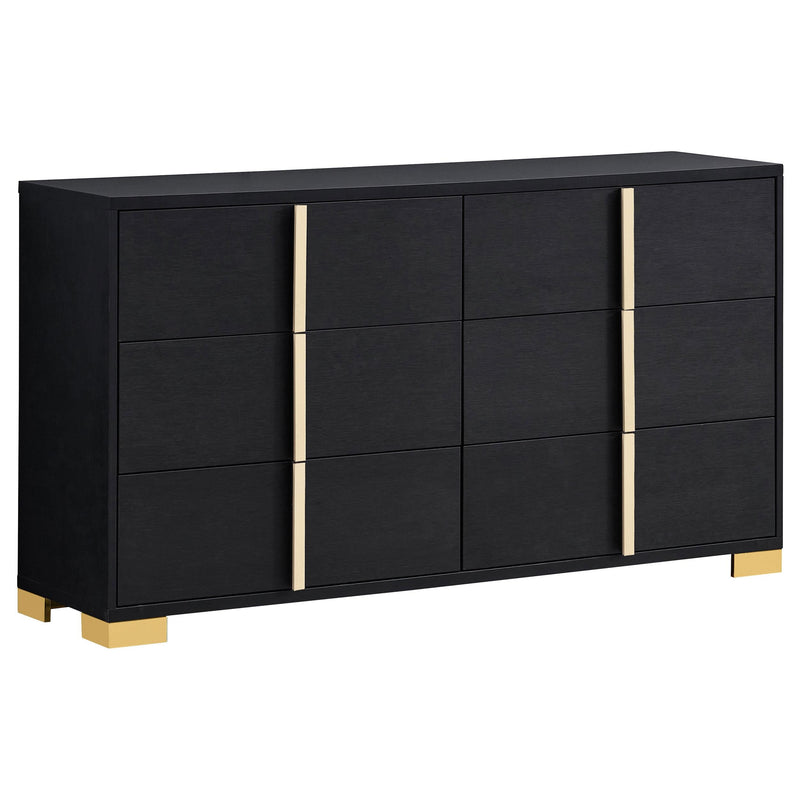 Marceline 4-piece Eastern King Bedroom Set Black - 222831KE-S4