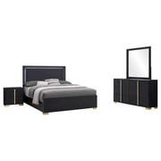 Marceline 4-piece Queen Bedroom Set Black - 222831Q-S4