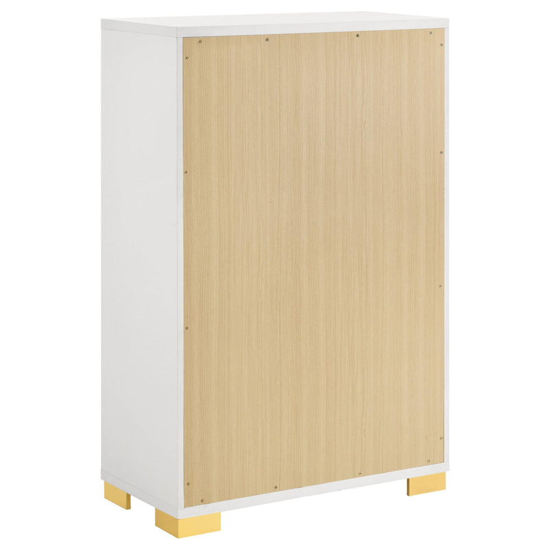 Marceline 5-drawer Bedroom Chest White - 222935