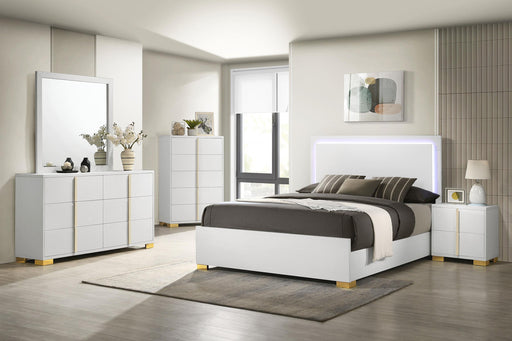 Marceline 5-piece Eastern King Bedroom Set White - 222931KE-S5