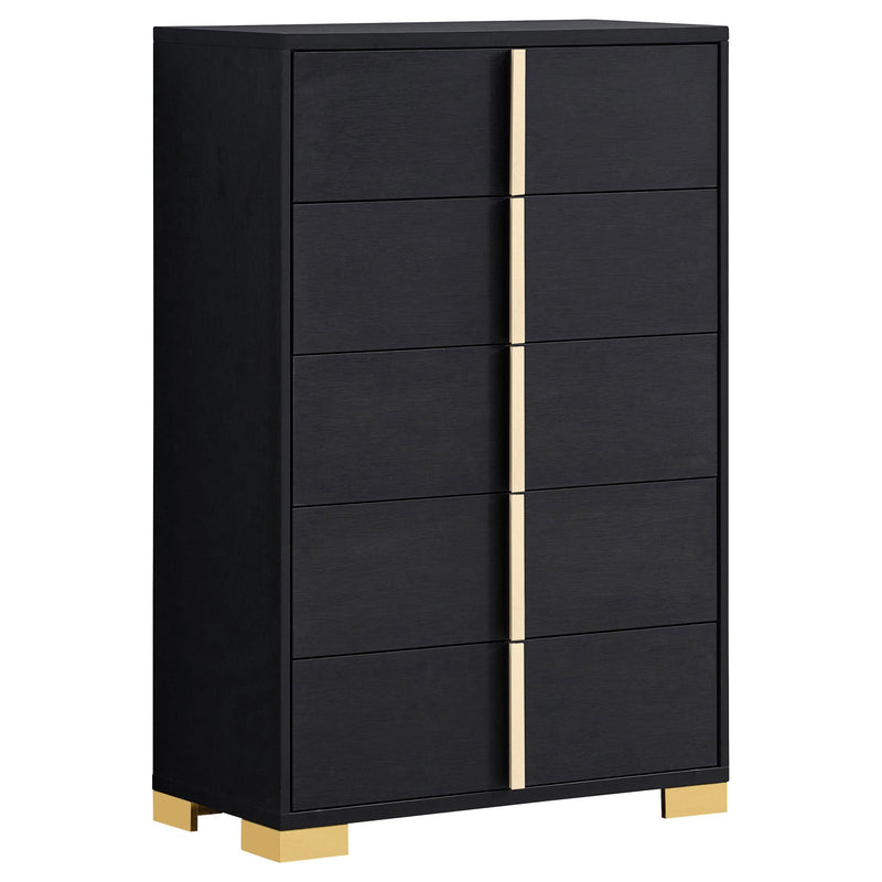 Marceline 5-piece Queen Bedroom Set Black - 222831Q-S5