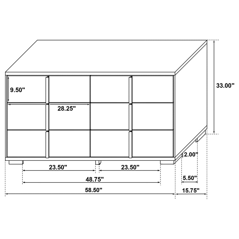 Marceline 5-piece Twin Bedroom Set Black - 222831T-S5