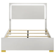 Marceline Wood Full LED Panel Bed White - 222931F