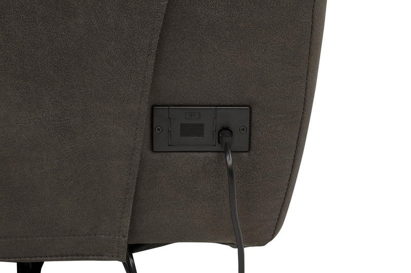 Marcell 3-Piece Transitional Power Reclining Sofa with USB Charging Grey - 609697P