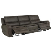 Marcell 3-Piece Transitional Power Reclining Sofa with USB Charging Grey - 609697P