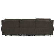 Marcell 3-Piece Transitional Power Reclining Sofa with USB Charging Grey - 609697P
