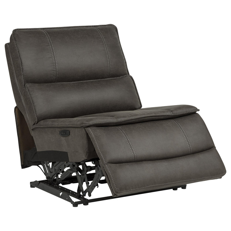 Marcell 5-Piece 3-Seat Power Home Theater Seating with Dual Consoles Grey - 609697PT