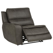 Marcell 7-Piece L-Shaped Power Reclining Sectional with Dual Consoles Grey - 609690P-SETA