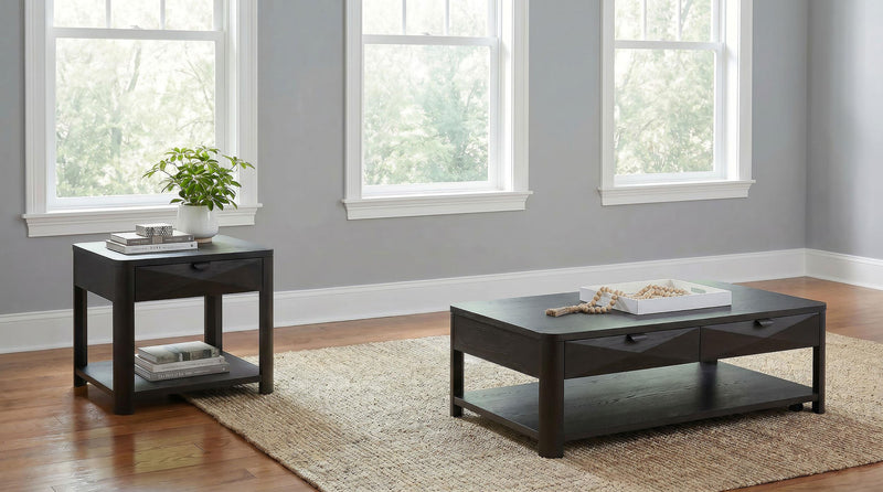 Marcelo 2-piece Coffee Table Set with Storage Coffee - 736068-S2