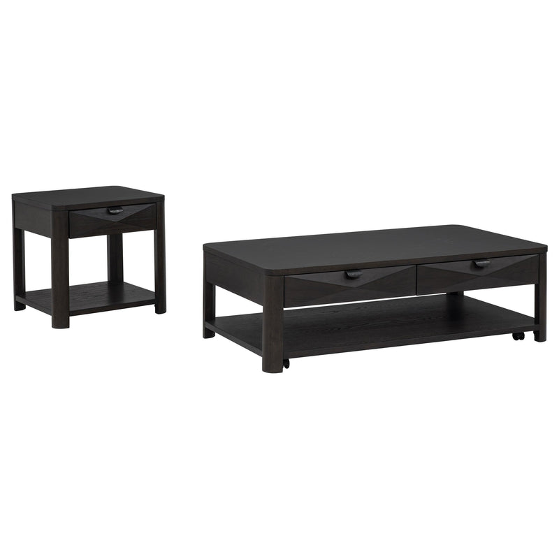 Marcelo 2-piece Coffee Table Set with Storage Coffee - 736068-S2
