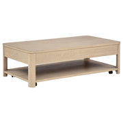 Marcelo 2-piece Coffee Table Set with Storage Light Elm - 736058-S2