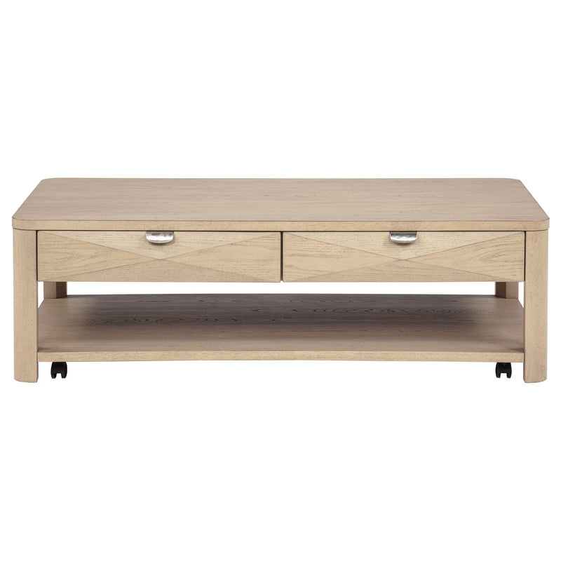 Marcelo 2-piece Coffee Table Set with Storage Light Elm - 736058-S2