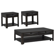 Marcelo 3-piece Coffee Table Set with Storage Coffee - 736068-S3