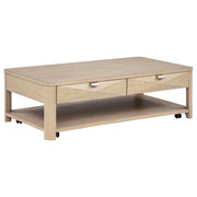 Marcelo 3-piece Coffee Table Set with Storage Light Elm - 736058-S3