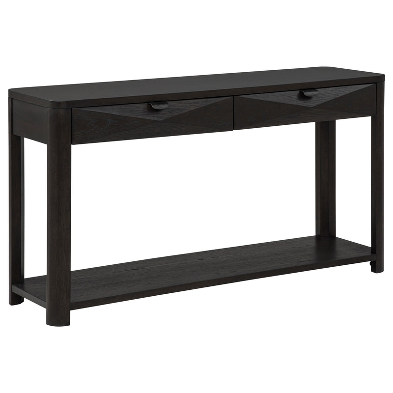 Marcelo Sofa Console Table with 2 Drawers and Shelf Coffee - 736069