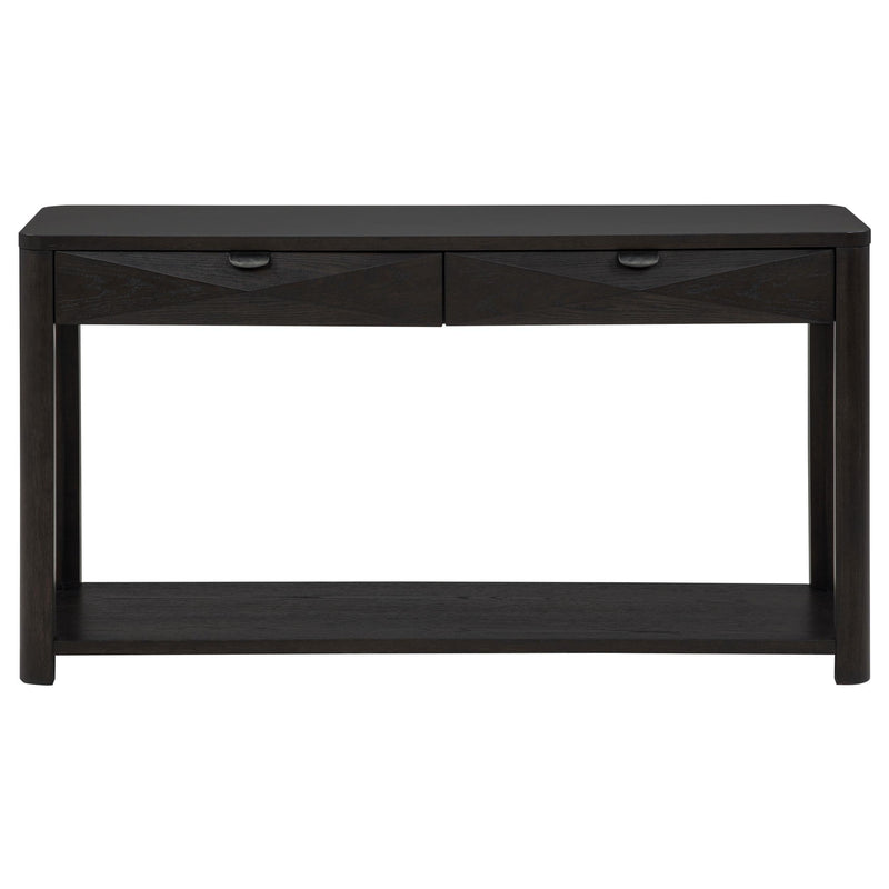 Marcelo Sofa Console Table with 2 Drawers and Shelf Coffee - 736069