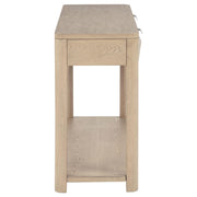 Marcelo Sofa Console Table with 2 Drawers and Shelf Light Elm - 736059