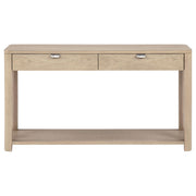 Marcelo Sofa Console Table with 2 Drawers and Shelf Light Elm - 736059