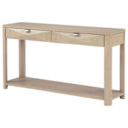 Marcelo Sofa Console Table with 2 Drawers and Shelf Light Elm - 736059