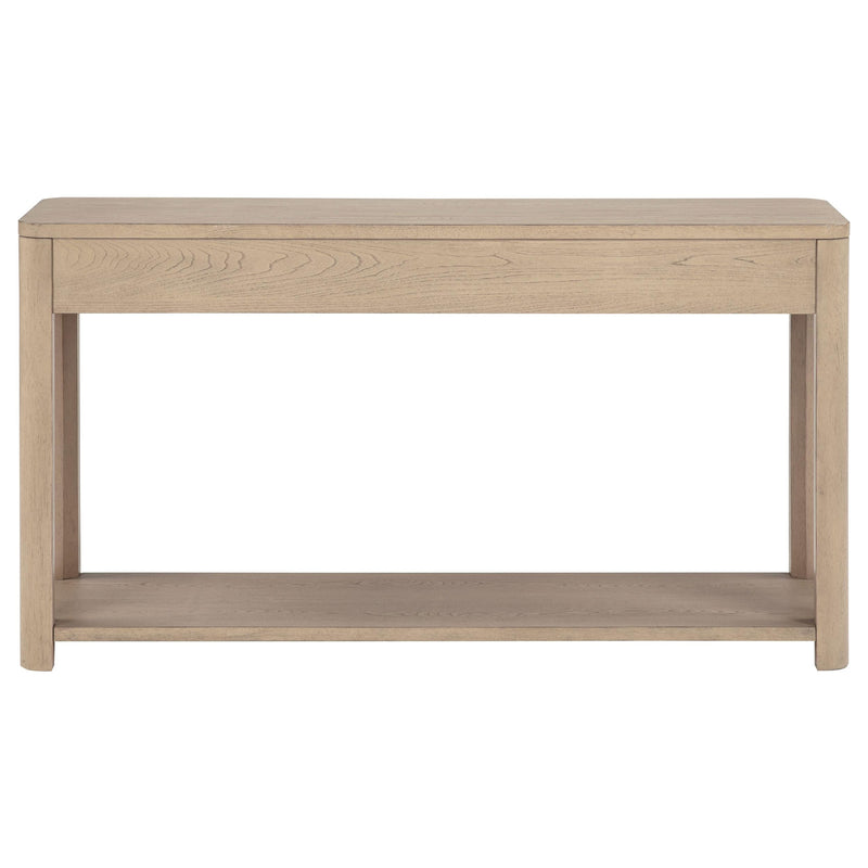 Marcelo Sofa Console Table with 2 Drawers and Shelf Light Elm - 736059